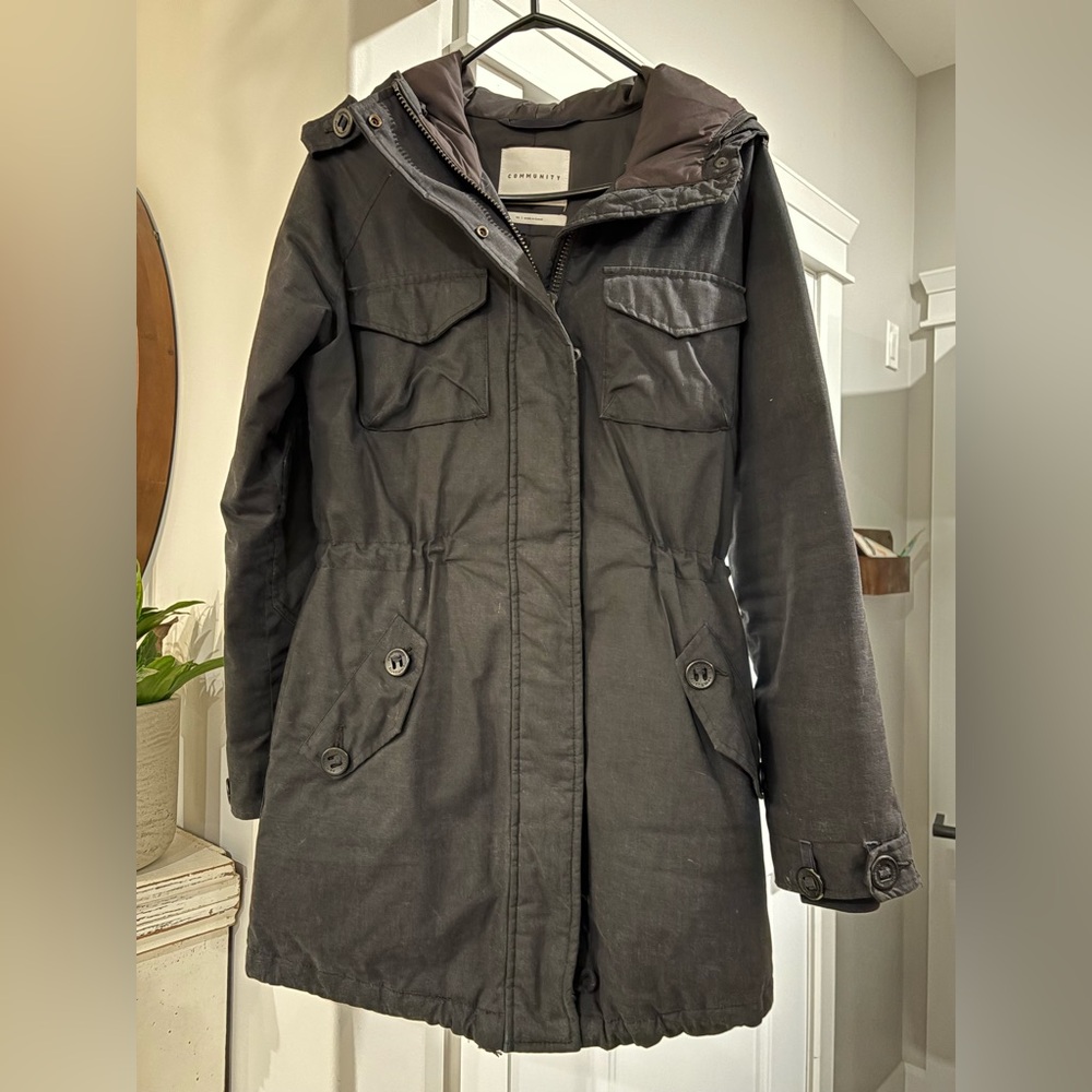 Aritzia Dark Gray Utility Jacket